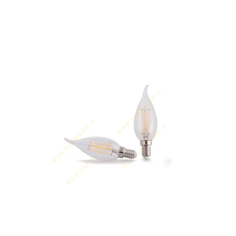 لامپ شمعی شفاف 4 وات شعاع پارس مدل SP-C35-L-4W