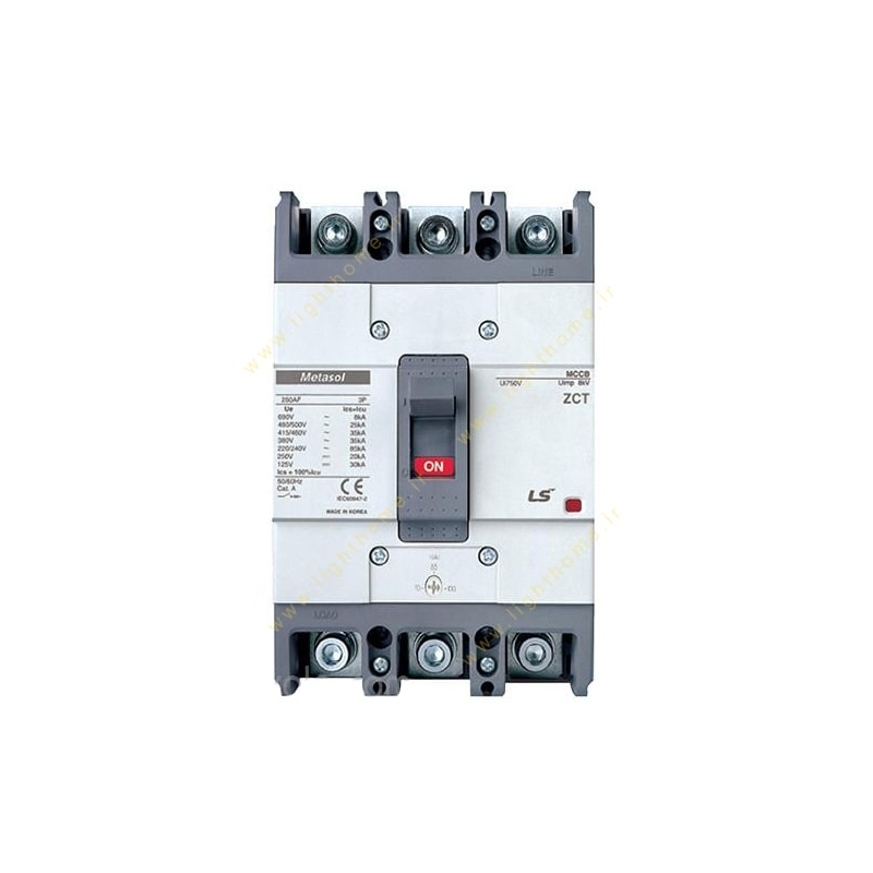 کلید اتوماتیک LS قابل تنظیم حرارتی متاسل 100 آمپر فریم 80 آمپر 50 کیلوآمپر