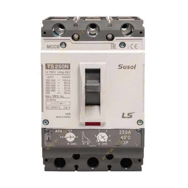 کلید اتوماتیک LS قابل تنظیم حرارتی سوسل 160 آمپر فریم 160 آمپر 50 کیلوآمپر