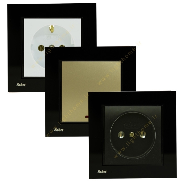 sabet-electric-socket-switch-glass-parmis-white-colourful external-frame