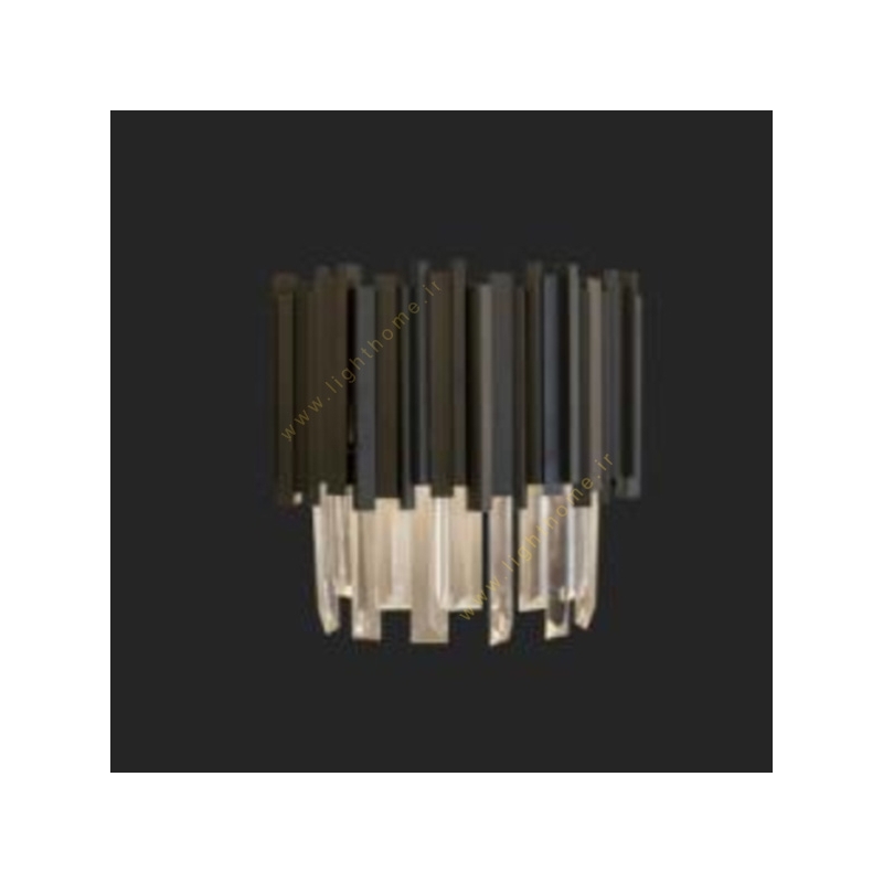 لوستر نیرا نور مدل دیواری آیرون 1 طبقه ISCw-927