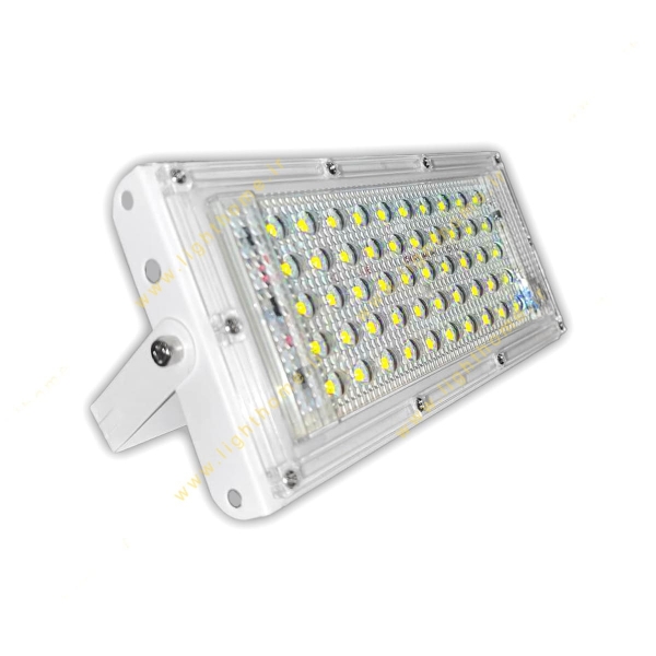 پروژکتور LED SMD اکونومی ۵۰ وات 220 ولتی بدنه سفید