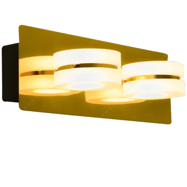 چراغ دیواری 12 وات سیلا نور مدل ژوپیتر پلاس کتیبه دار دو شعله گلد آفتابی