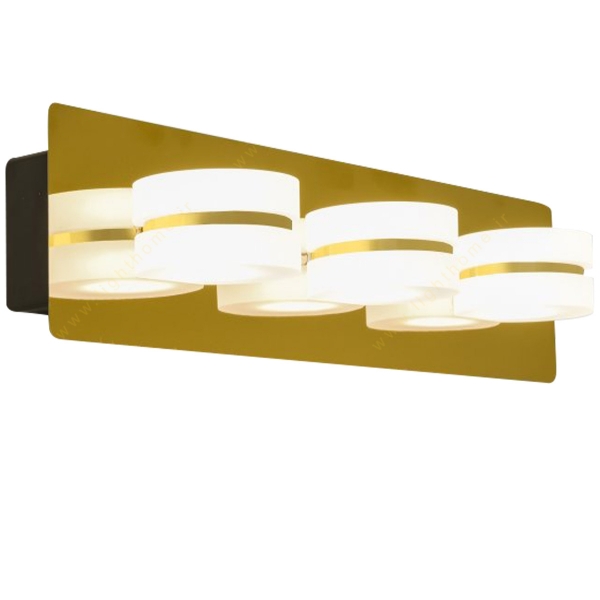 چراغ دیواری 18 وات سیلا نور مدل ژوپیتر پلاس کتیبه دار سه شعله گلد طبیعی
