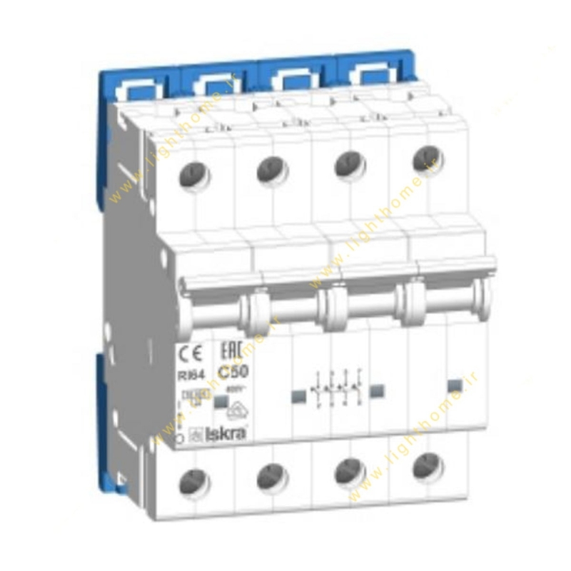 فیوز مینیاتوری چهار پل 50 آمپر ایسکرا سری RI60-B