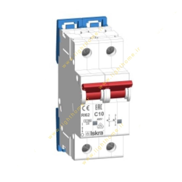 فیوز مینیاتوری دو پل 10 آمپر ایسکرا سری RI60-C