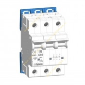 فیوز مینیاتوری سه پل 0.5 آمپر با کنتاکت کمکی ایسکرا سری RI60-C