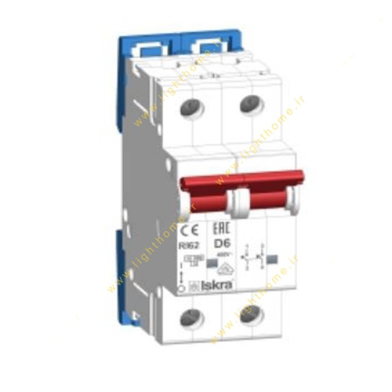 فیوز مینیاتوری دو پل 6 آمپر ایسکرا سری RI60-D