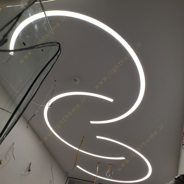 چراغ خطی منحنی باریک ال فارو ELFARO  عرض 9 cm