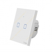 کلید لمسی سفید دو پل هوشمند SONOFF مدل T2EU2C