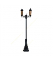 چراغ پارکی دو شاخه تکشیدفام مدل معبد سورن 1227U