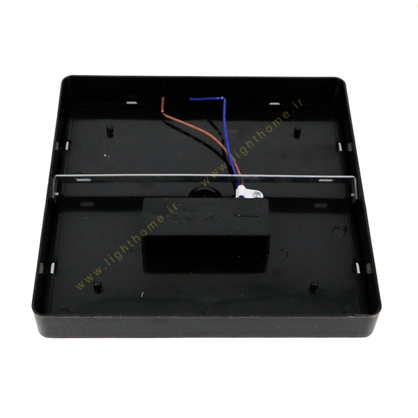 چراغ سقفی SMD بدنه مشکی مربع 32 وات پارس شعاع توس مدل آوش