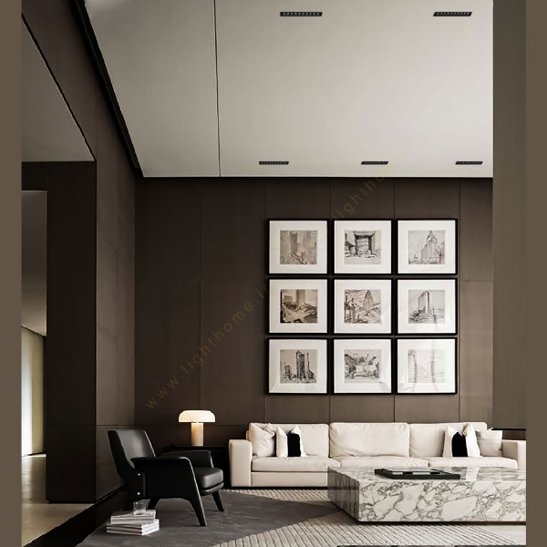 چراغ سقفی توکار لیزر بلید شعاع مدل SH-6801-12W