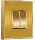 کلید و پریز فده - مدل فلزی طلایی - زمانی
