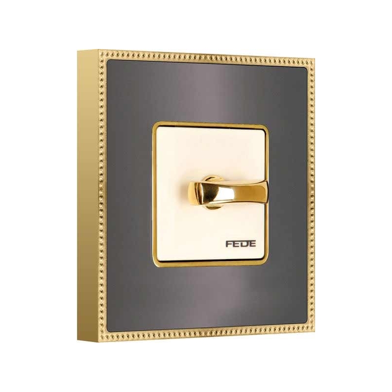 کلید و پریز فده - مدل فلزی طلایی