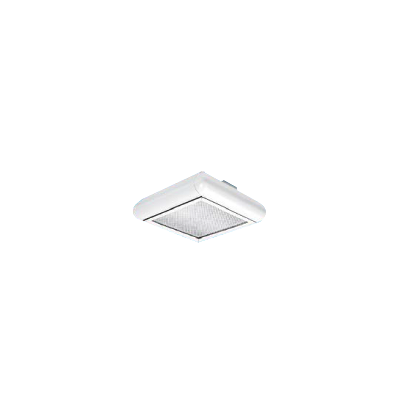 چراغ فلورسنتی روکار مازی نور مدل ژوپیتر با صفحه پرزماتیک – برای لامپ های کامپکت