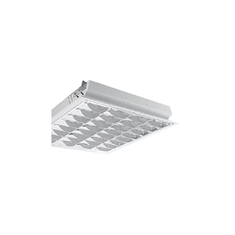 چراغ فلورسنتی توکار مازی نور مدل ژوپیتر با شبکه دابل اپتیک براق – مناسب سقف سازه پنهان