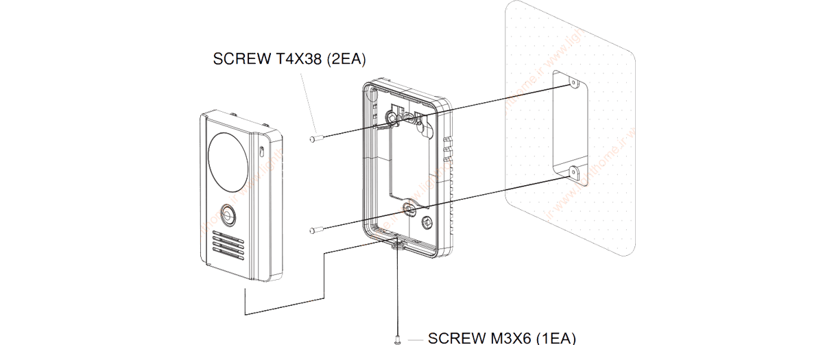 پنل آیفون تصویری کوماکس مدل drc-4g