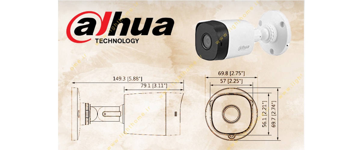 دوربین مدار بسته داهوا مدل dh-hac-b1a21p