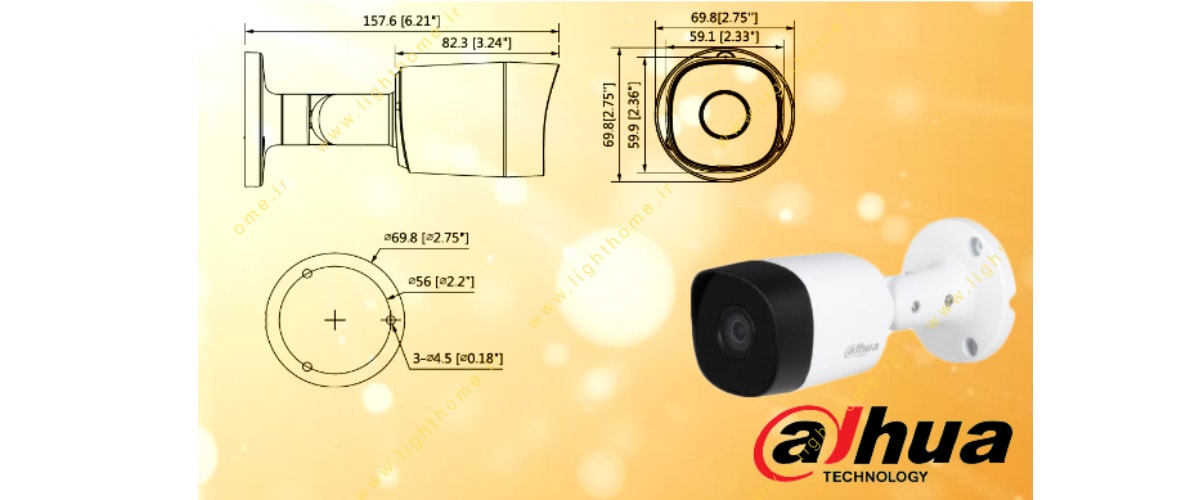 دوربین مدار بسته داهوا مدل dh-hac-b2a21p