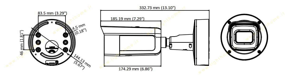 مشخصات دوربین مدار بسته ip هایک ویژن مدل ds-2cd2663g0-izs