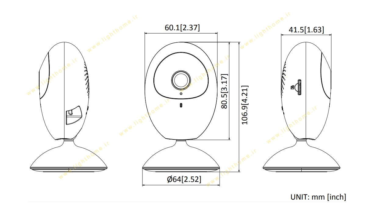 مشخصات دوربین مدار بسته ip هایک ویژن مدل ds-2cv2u21fd-iw