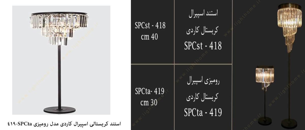 استند کریستالی اسپیرال کاردی نیرانور مدل رومیزی SPCta-419استند کریستالی اسپیرال کاردی نیرانور مدل رومیزی SPCta-419