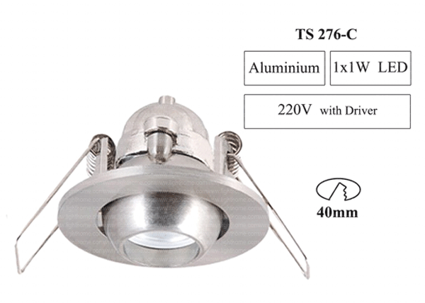 چراغ چشمی LED یک وات تکساز مدل TS-276 - چراغ چشمی ال ای دی 1×1 وات تکساز