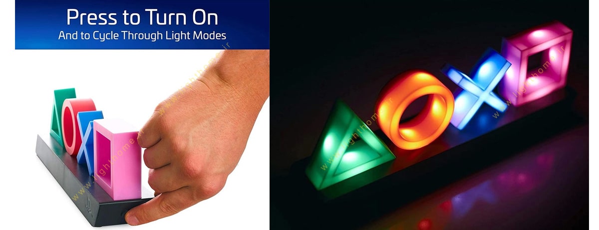 لامپ ال ای دی رومیزی دکمه های پلی استیشن