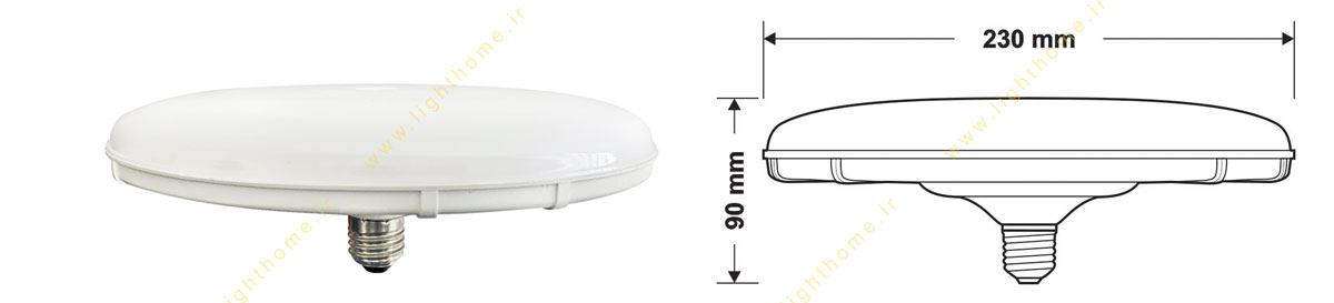 لامپ ال ای دی FEC مدل UFO-23w