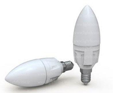 خرید لامپ شمعی مات SPN - خرید لامپ شمعی 6 وات