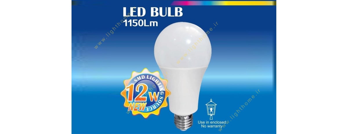 لامپ حبابی 12 وات LED مودی مدل IR-MD1212