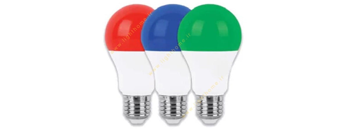 لامپ حبابی 12 وات SMD سرپیچ E27 رنگی پارس شوان