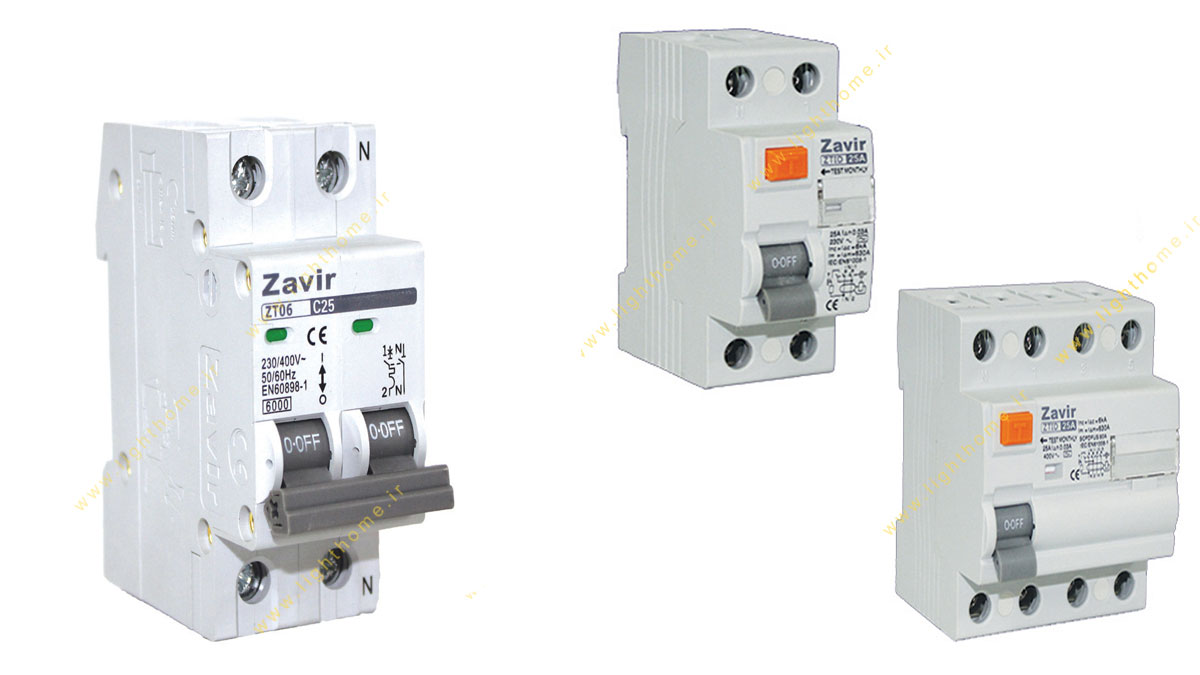 فیوز مینیاتوری 16 آمپر زاویر مدل MCB-2p