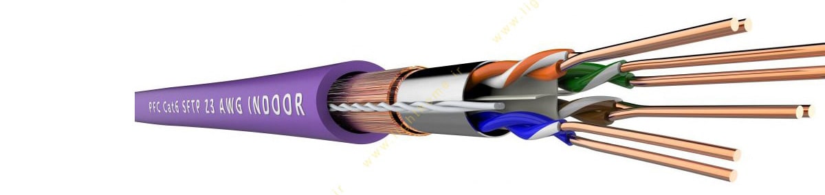 کابل شبکه PFC مدل CAT6 SFTP