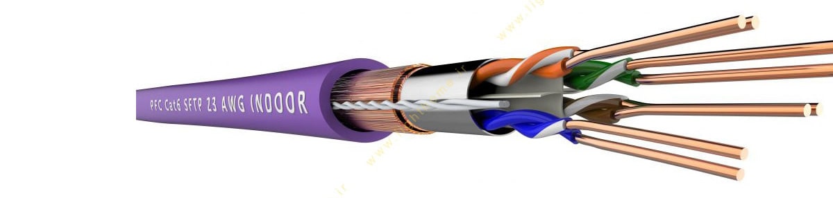 کابل شبکه PFC مدل CAT6 SFTP LSZH