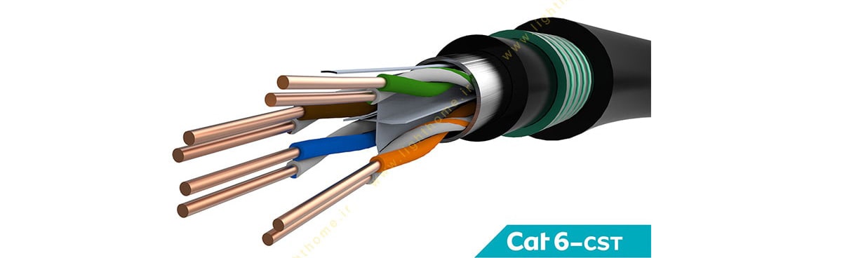 کابل شبکه PFC مدل CAT6 CST outdoor