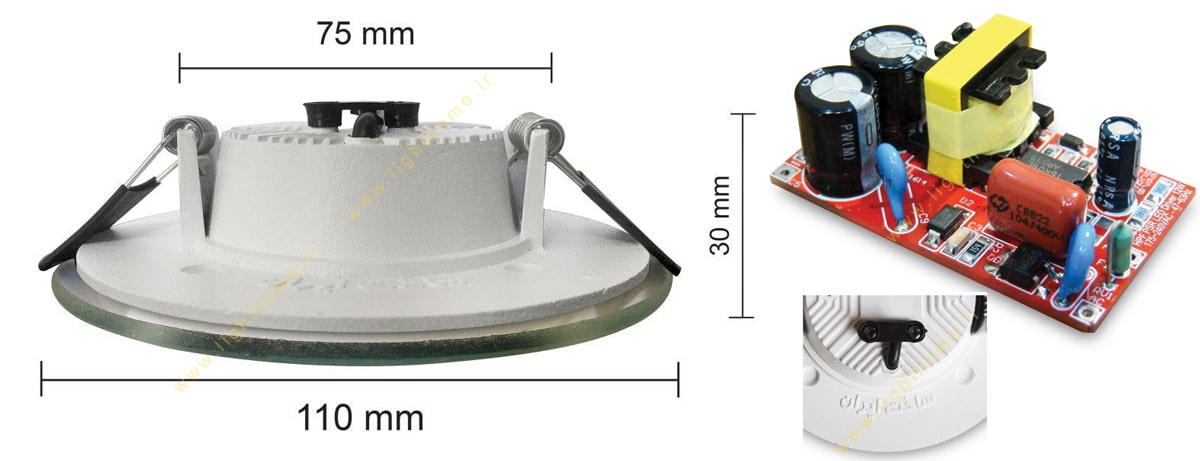 پنل توکار 10 وات SMD دانی نور