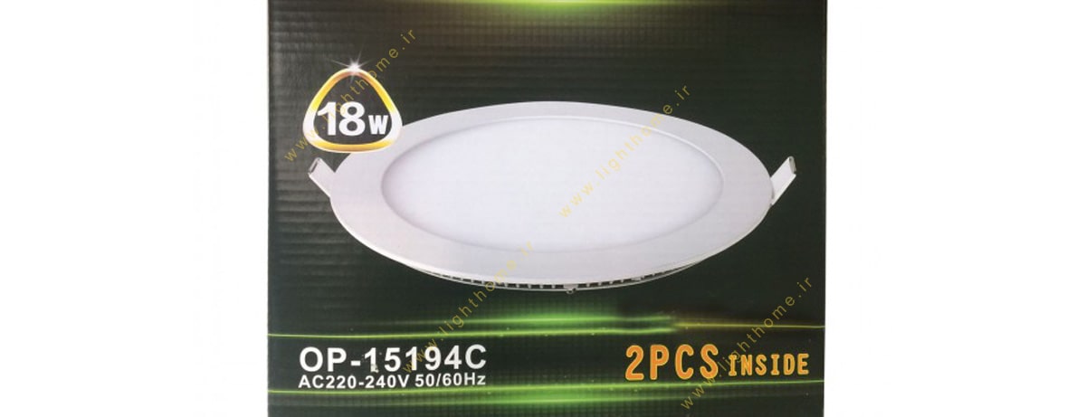 پنل توکار 18 وات SMD اپتونیکا مدل OP-15194C