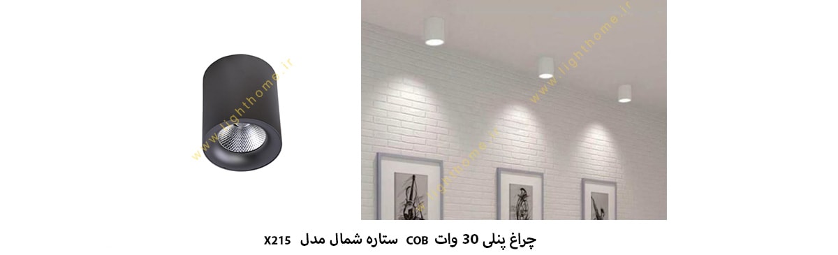 پنل 30 وات COB ستاره شمال مدل X215 با چیپ اپی استار