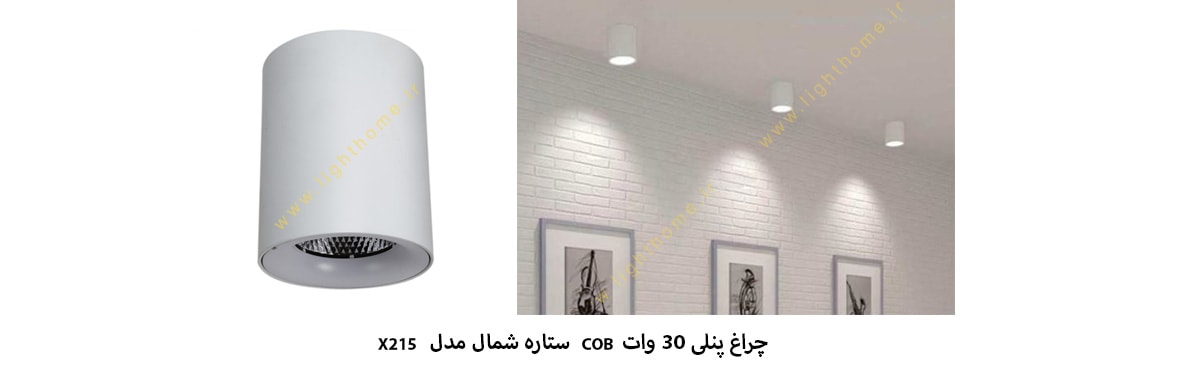 پنل 30 وات COB ستاره شمال مدل X215 با چیپ فیلیپس