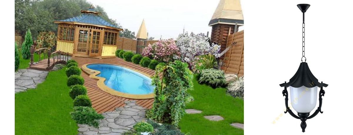 چراغ آویز حیاطی E27 بیتانور مدل سلطنتی 52101
