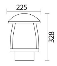 چراغ سردری شعاع مدل sh-4502