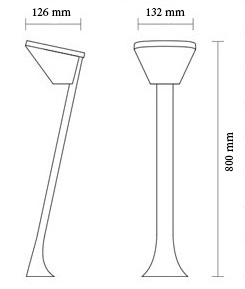 چراغ پارکی و حیاطی ال ای دی 6 وات مدل sh-14603 - چراغ حیاطی و پارکی 6 وات LED شعاع مدل sh-14603