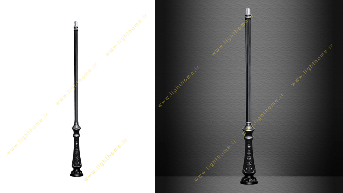 پایه چراغ پارکی 2400 میلیمتری سرو ST-515601