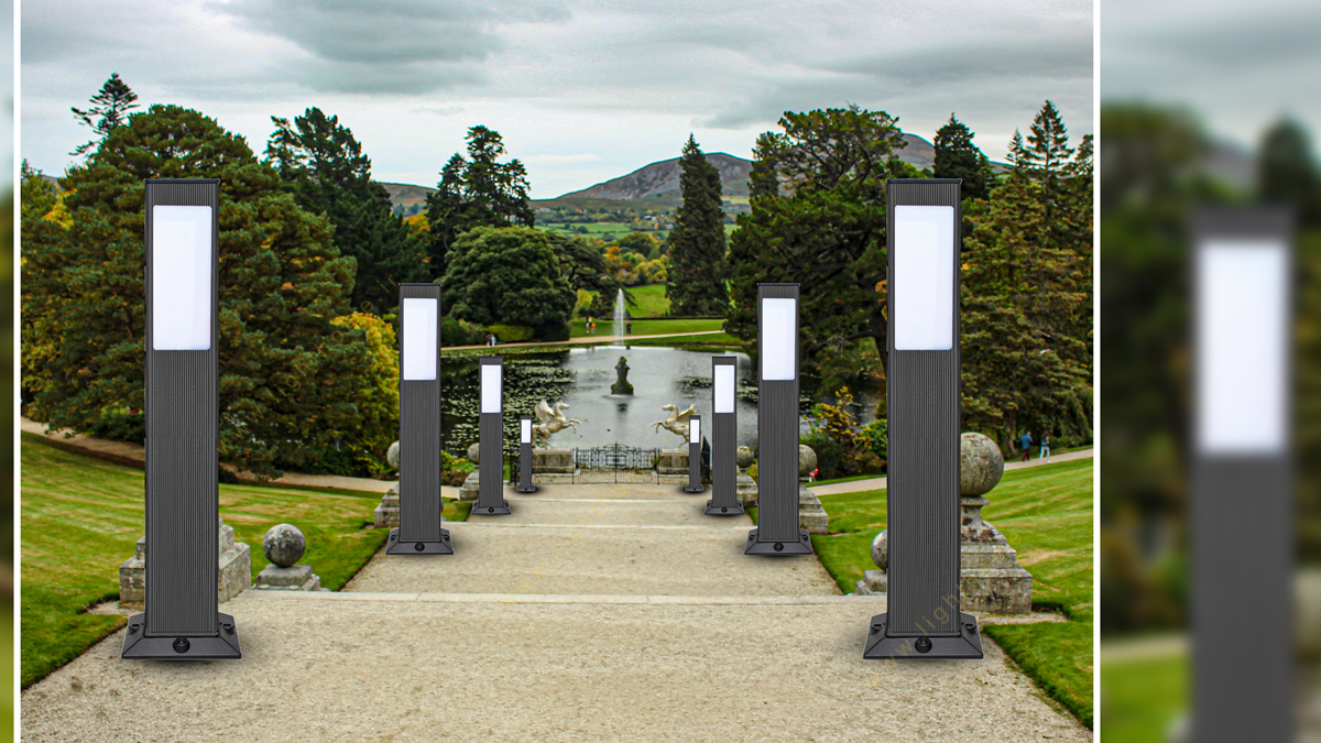 چراغ چمنی 50 سانت تکشیدفام مدل آیسان