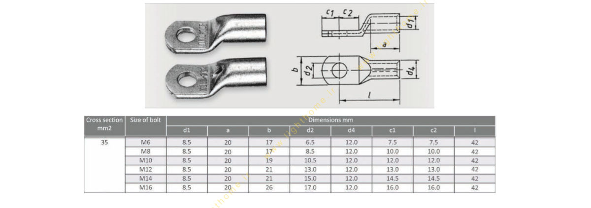 کابلشو مسی دم بلند 35 میلی متر