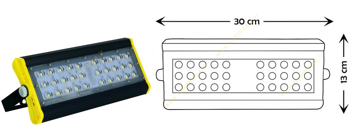 پروژکتور 30 وات SMD شفق مدل 9230