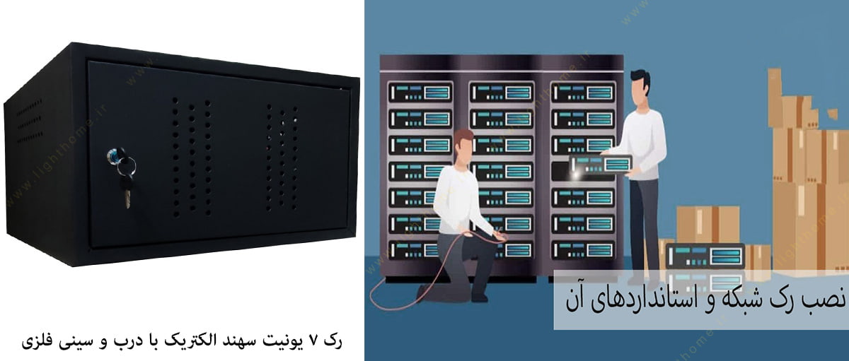 رک 7 یونیت سهند با درب و سینی فلزی