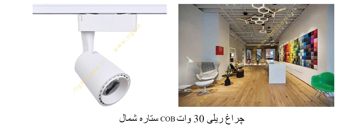 چراغ ریلی 30 وات COB ستاره شمال مدل LI27